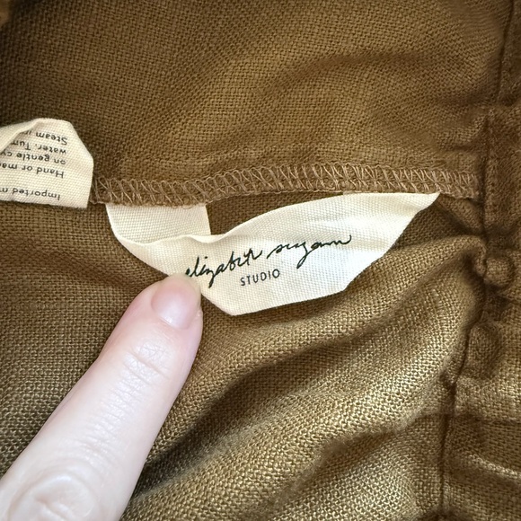 NWOT Elizabeth Suzann Linen Andy Trousers Sz L - Picture 4 of 10